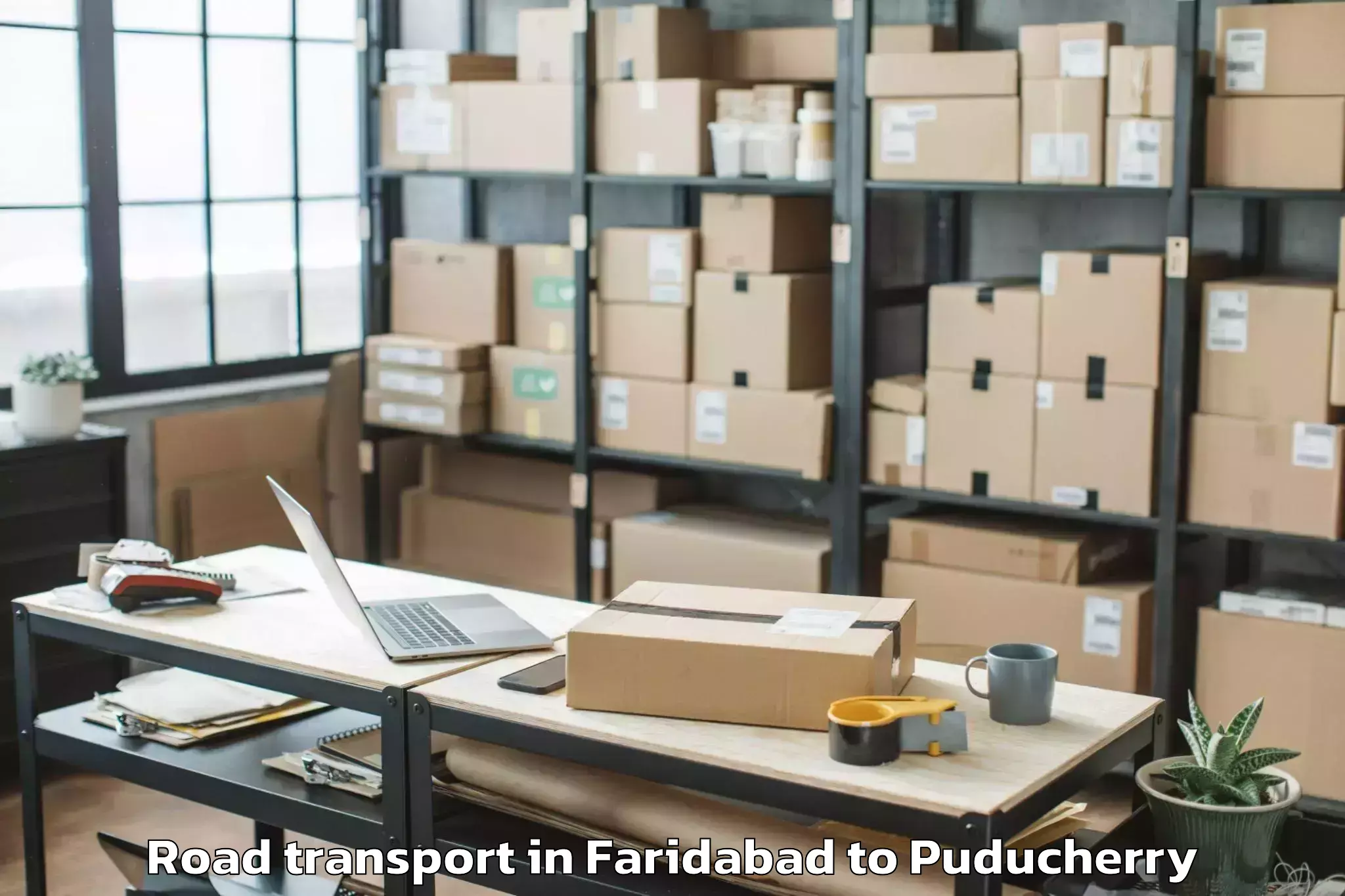 Efficient Faridabad to Pondicherry University Puduche Road Transport